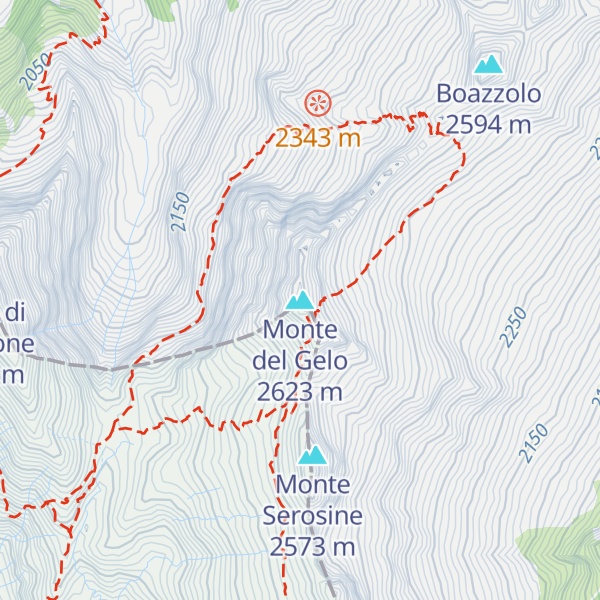 Map of Monte del Gelo