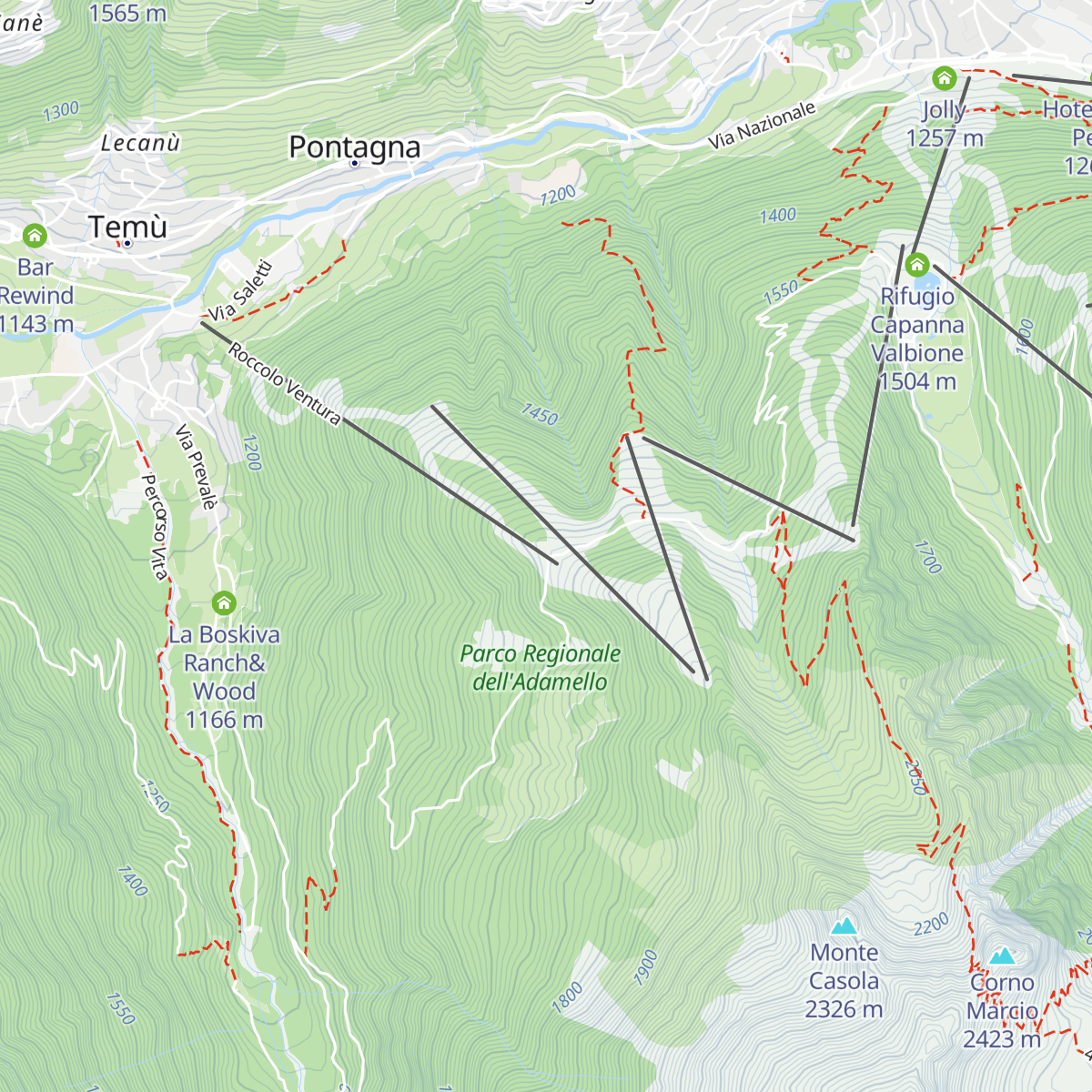 Rifugio Roccolo Ventura map