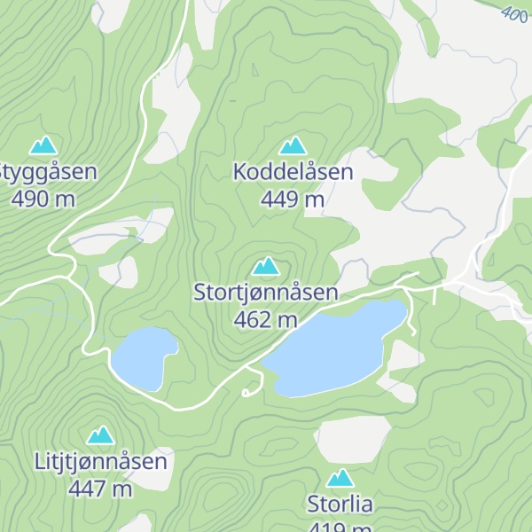 Map of Stortjønnåsen
