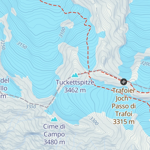 Map of Tuckettspitze