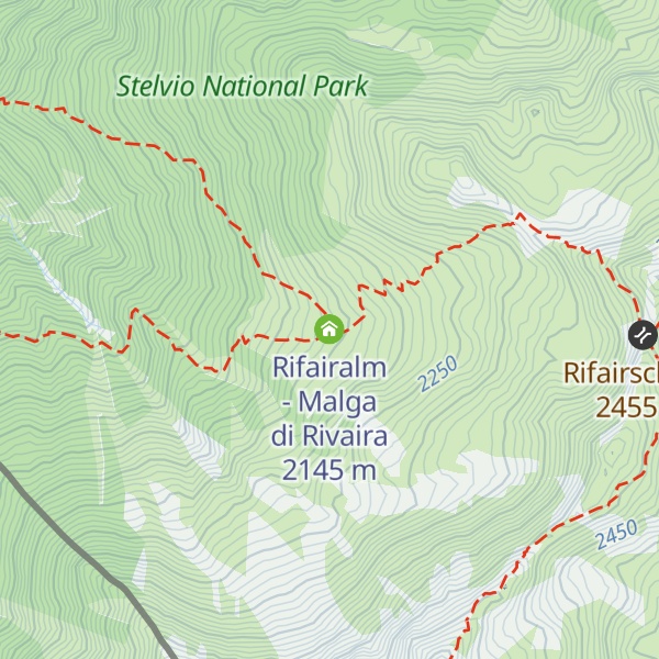 Map of Rifairalm - Malga di Rivaira