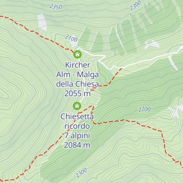 Map of Oberdörfer Alm - Malga Oberdörfer