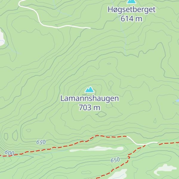 Map of Lamannshaugen