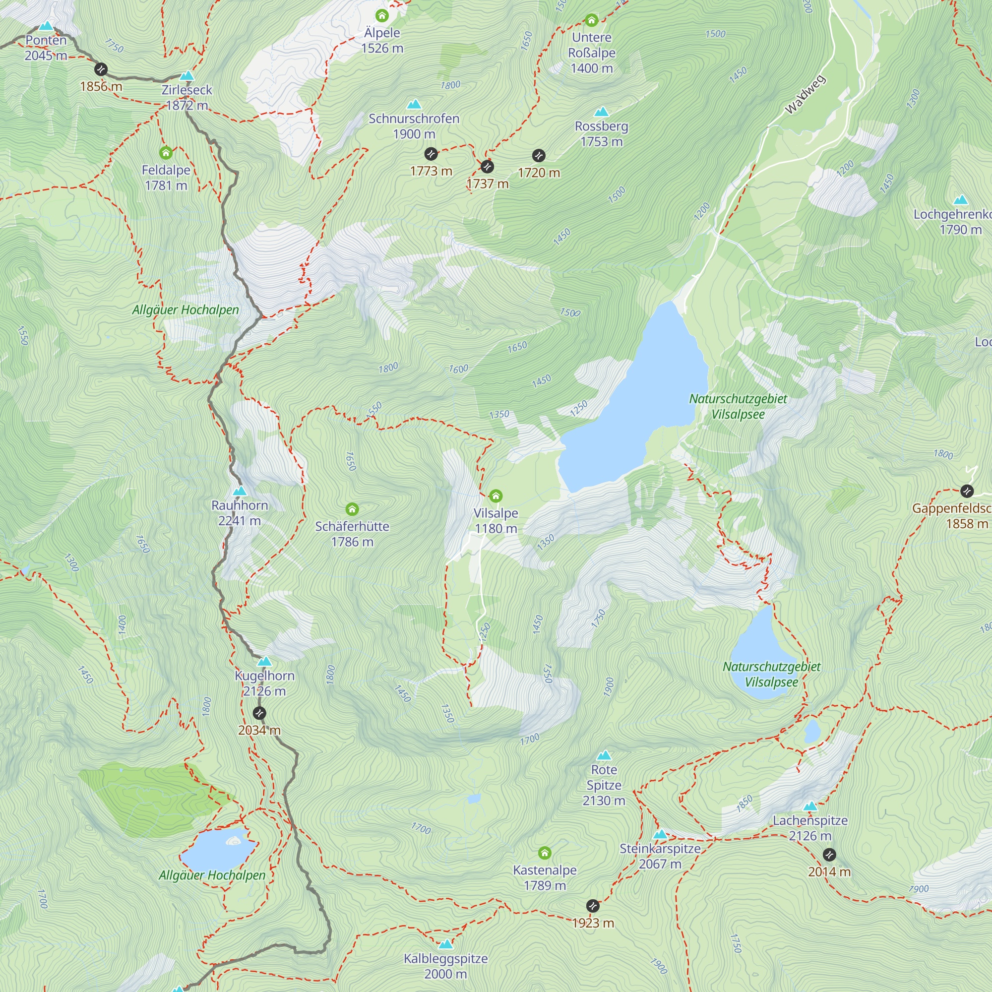 Vilsalpe map