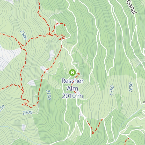 Map of Rescher Alm