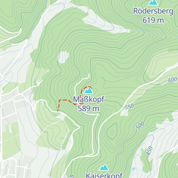 Map of Wanderhütte am Maßkopf