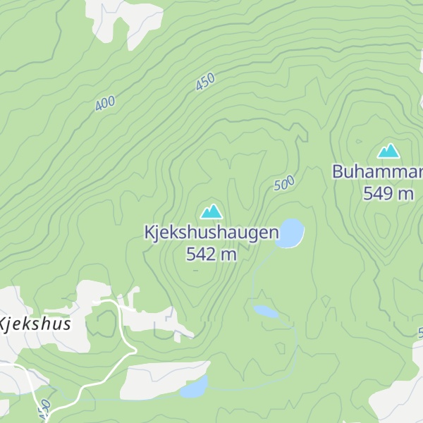 Map of Kjekshushaugen