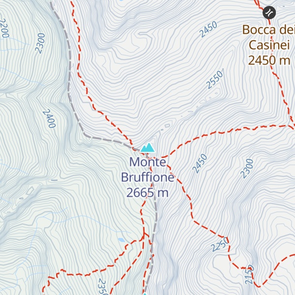 Map of Monte Bruffione