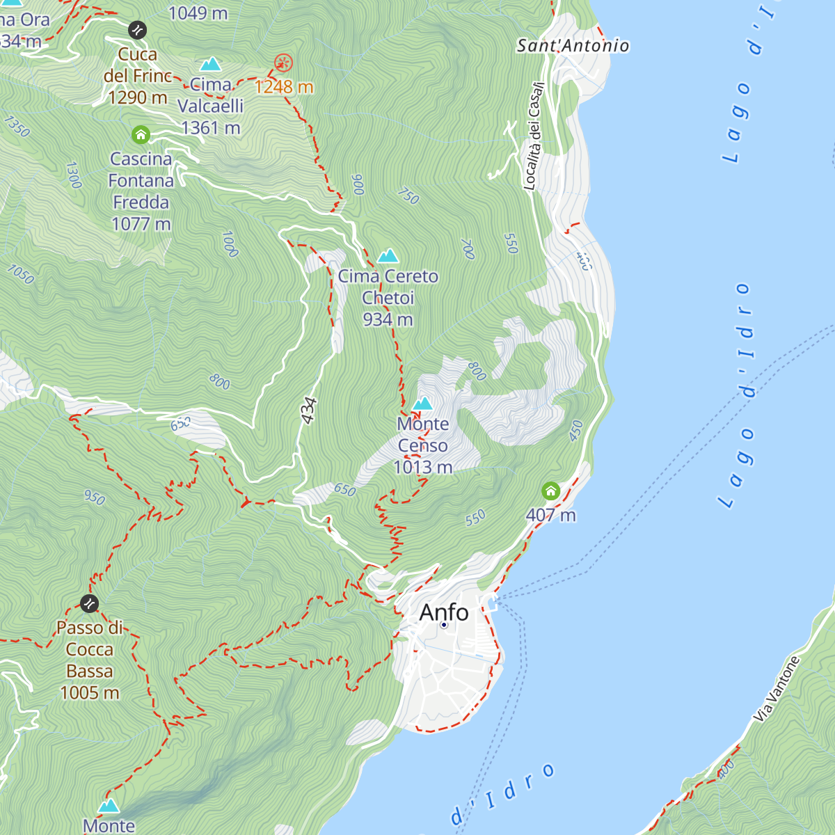 Bivacco Vedetta del Censo map