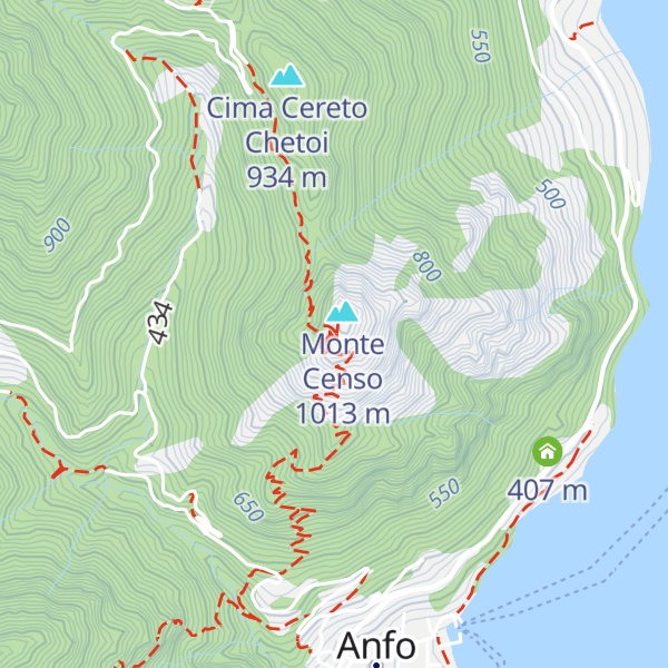 Map of Bivacco Vedetta del Censo