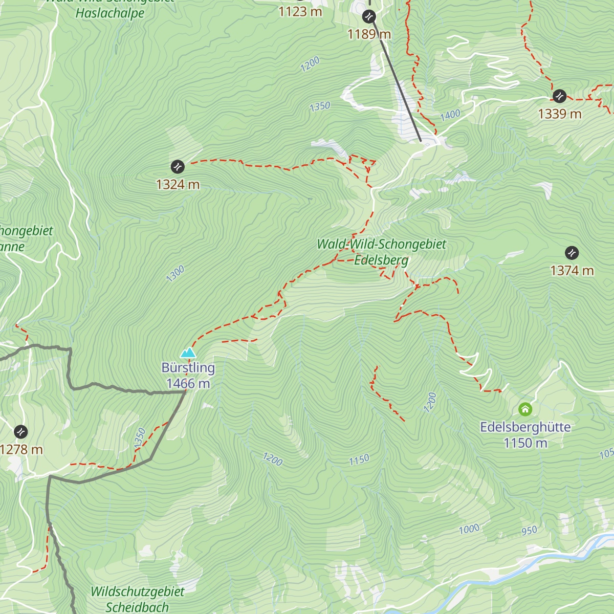 Dinserhütte map