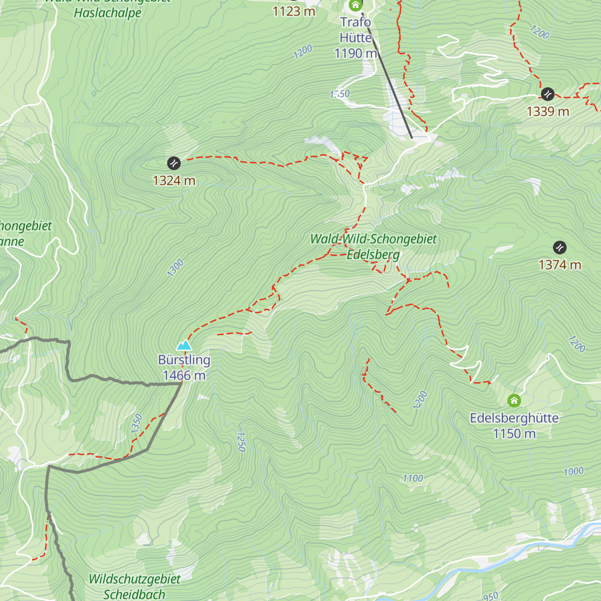 Dinserhütte map