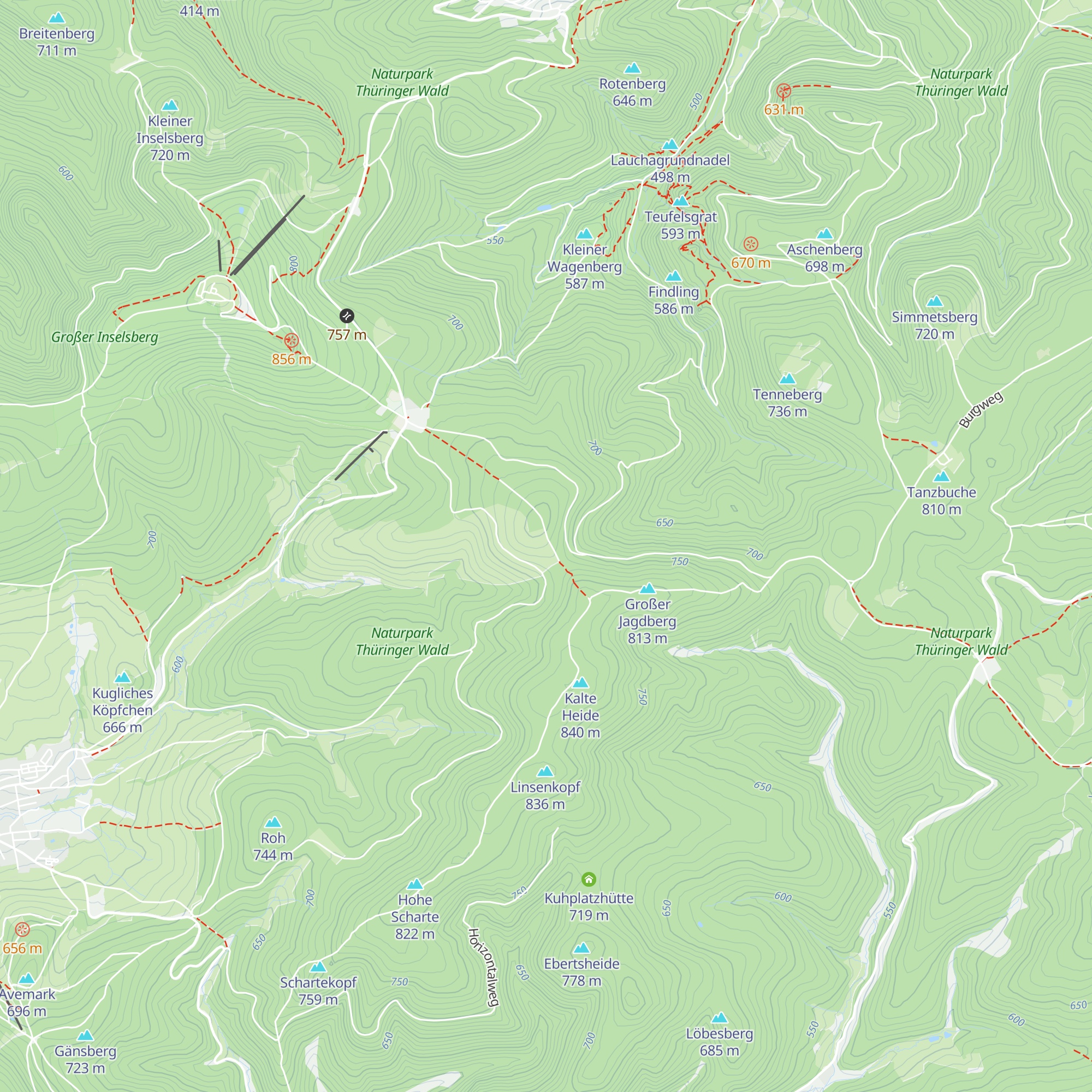 Waltershäuser Hütte map