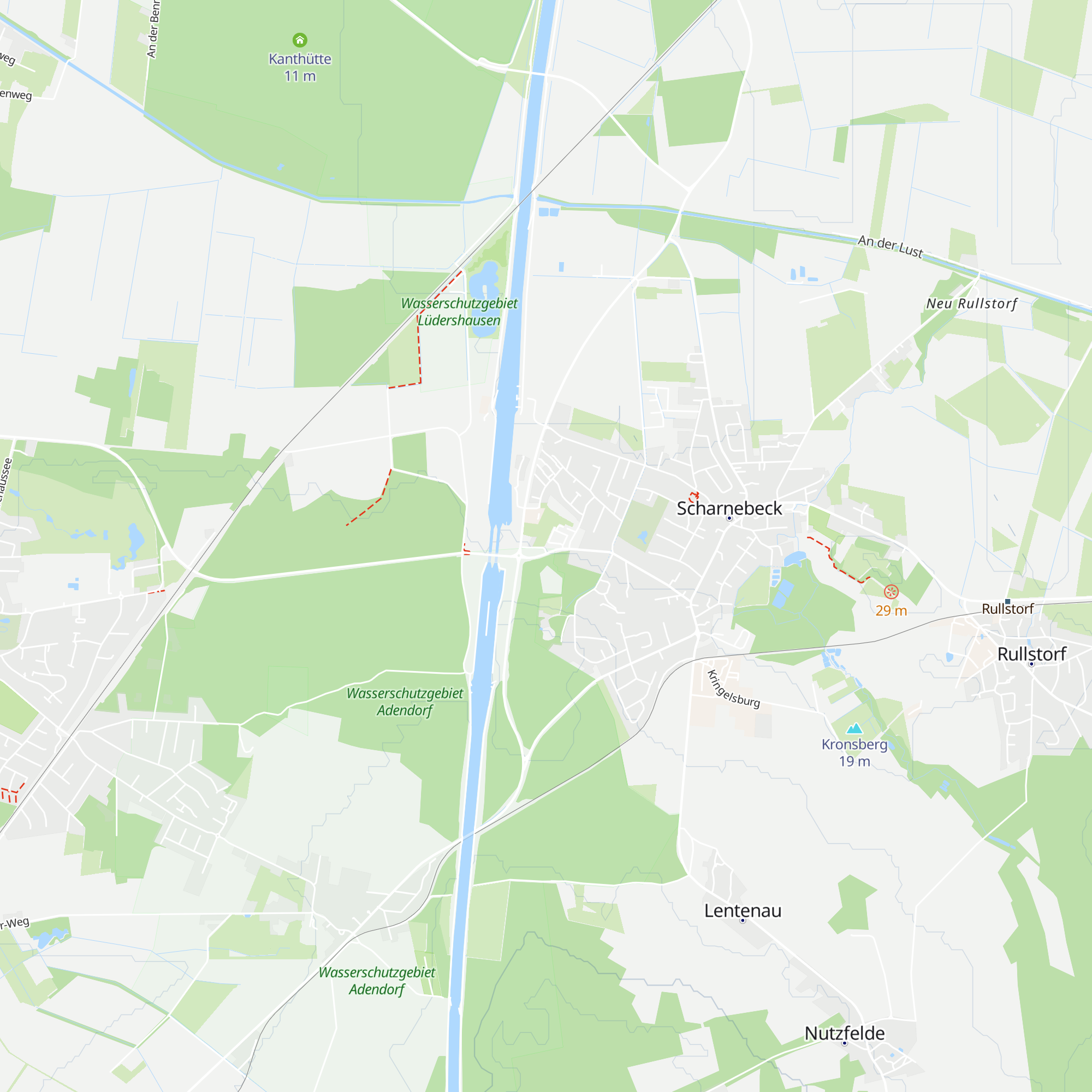 Tourist Information Samtgemeinde Scharnebeck map