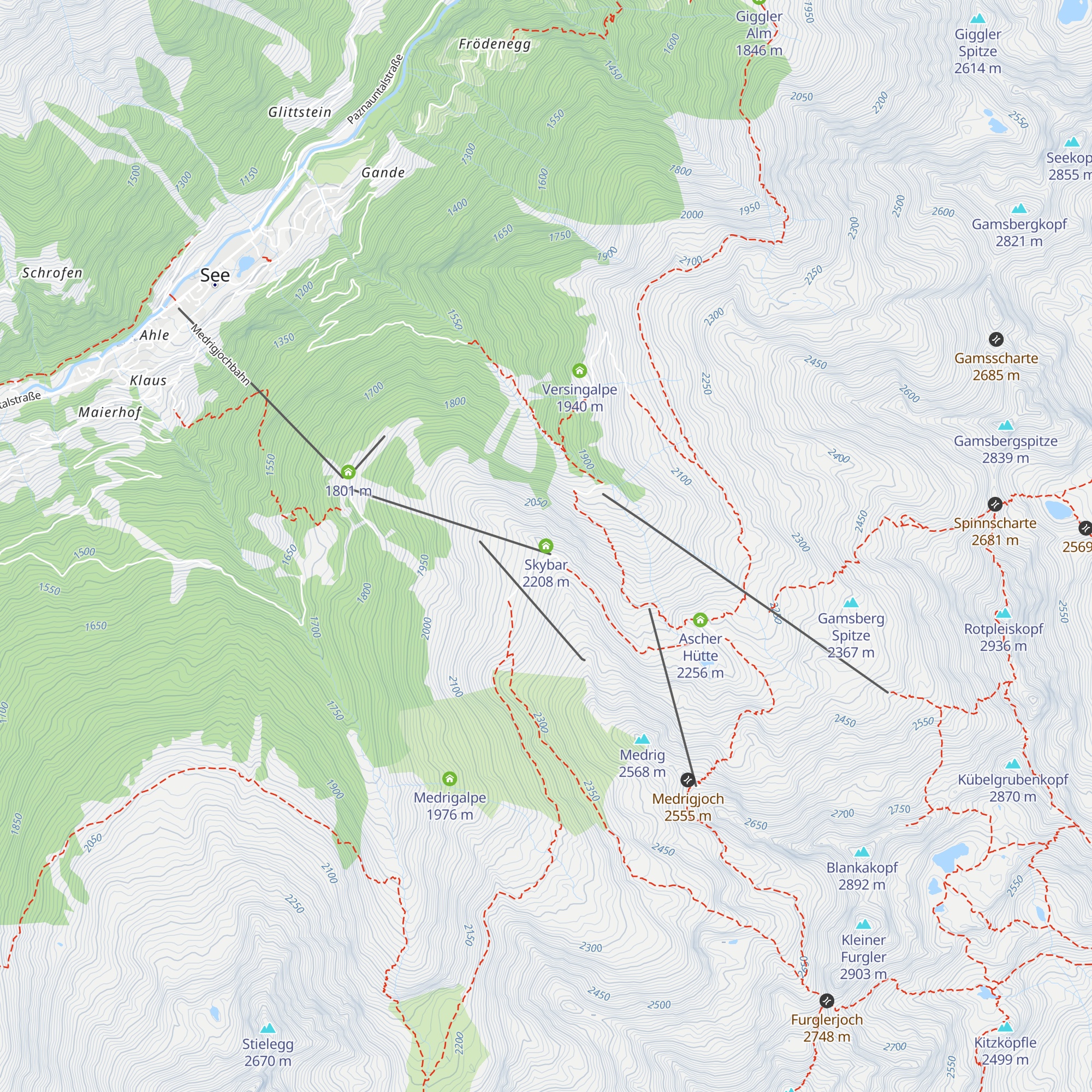 Skybar map