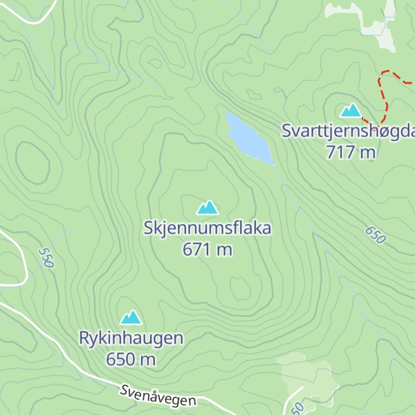 Map of Skjennumsflaka