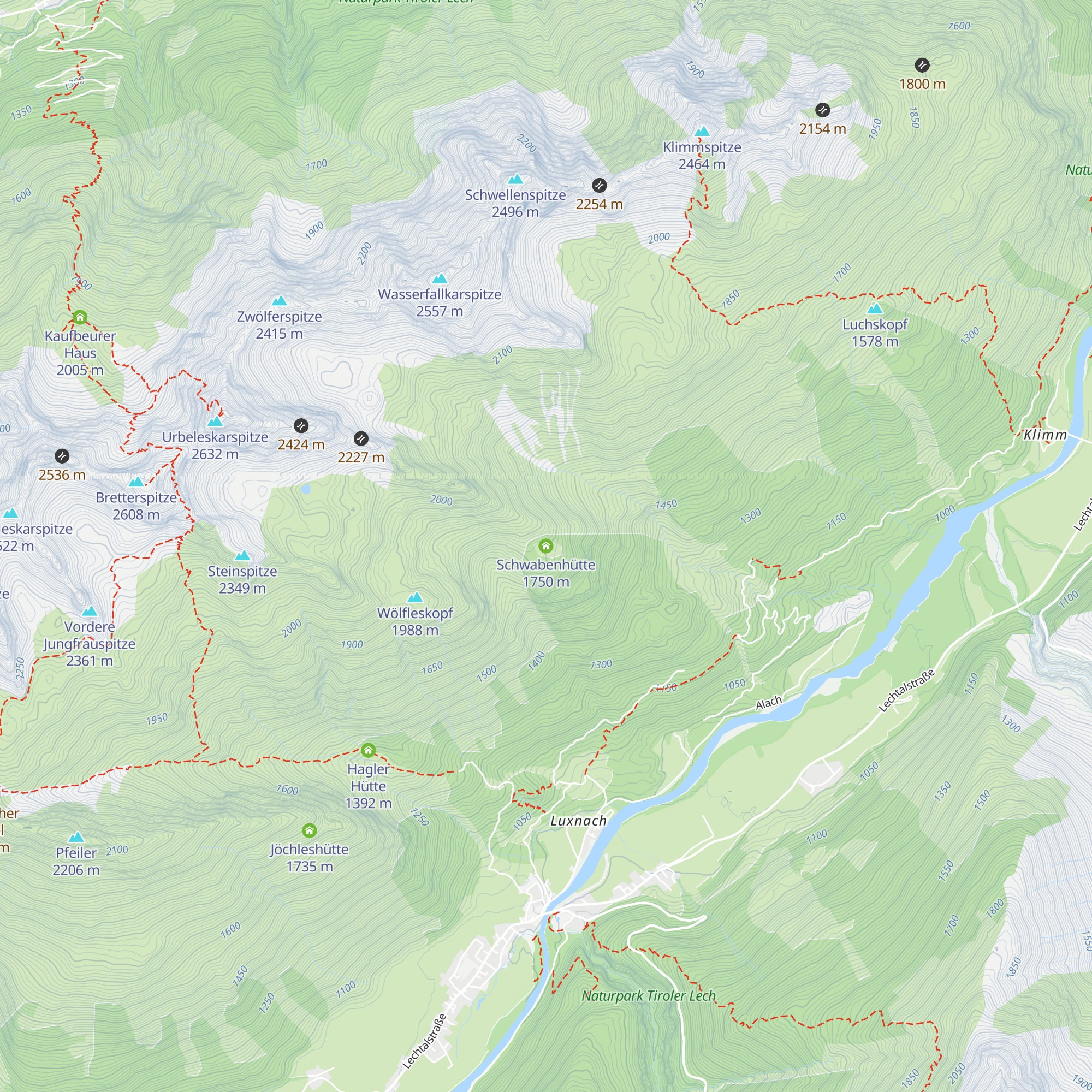 Schwabenhütte map
