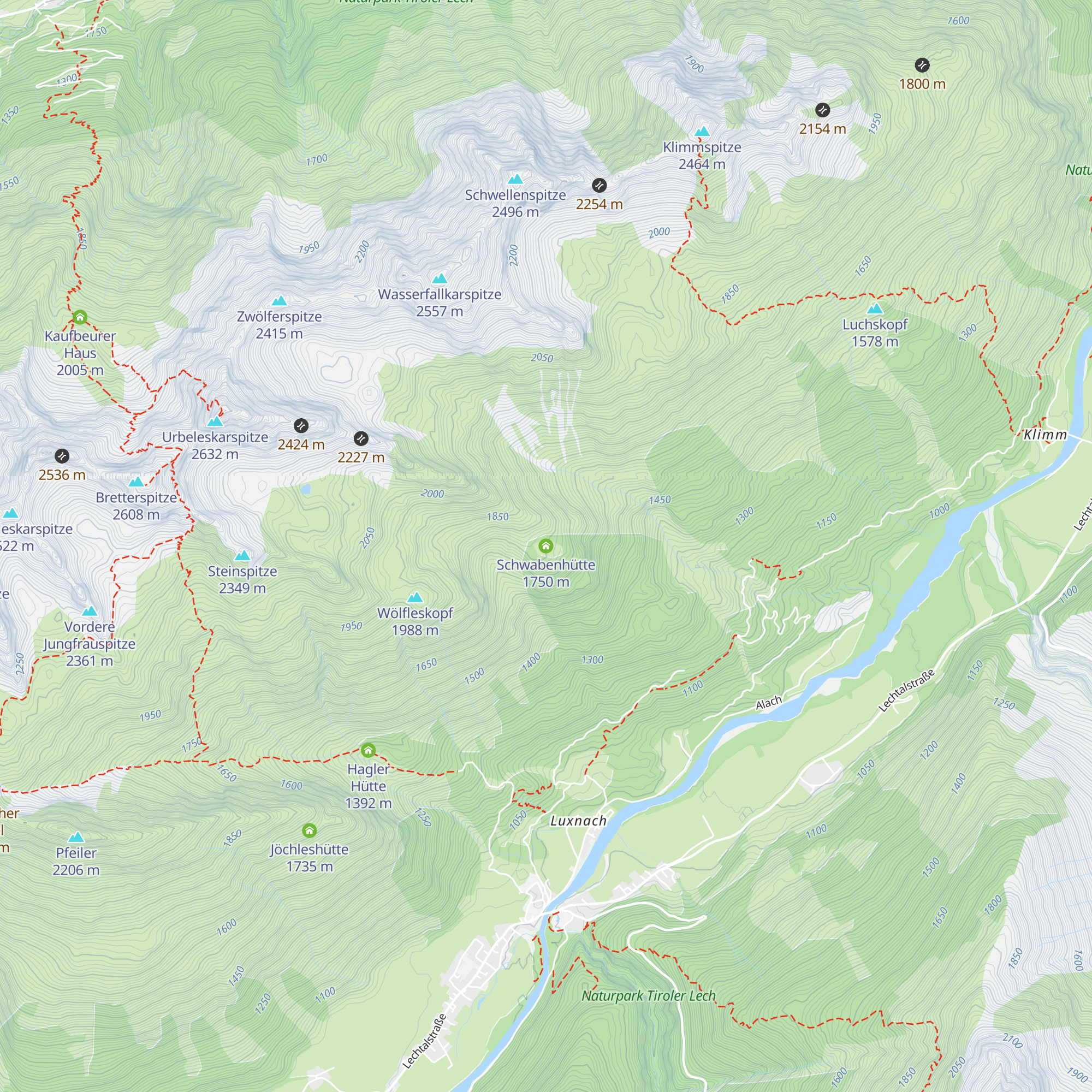 Schwabenhütte map