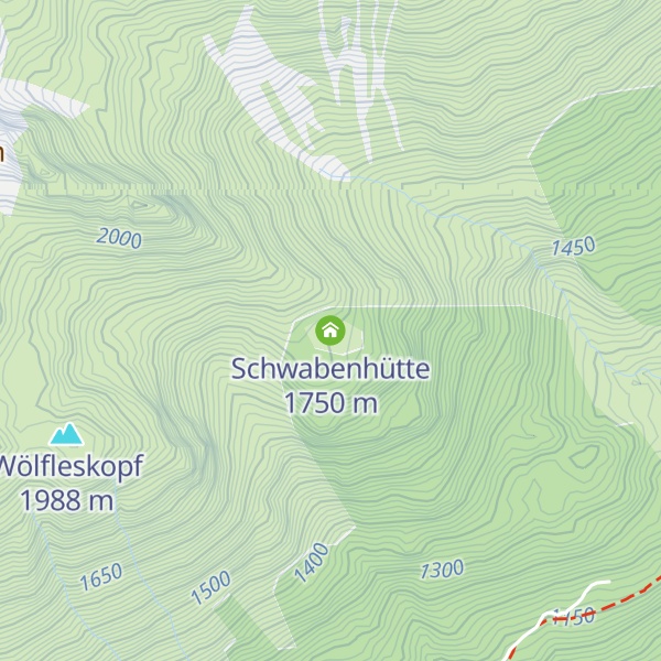 Map of Schwabenhütte