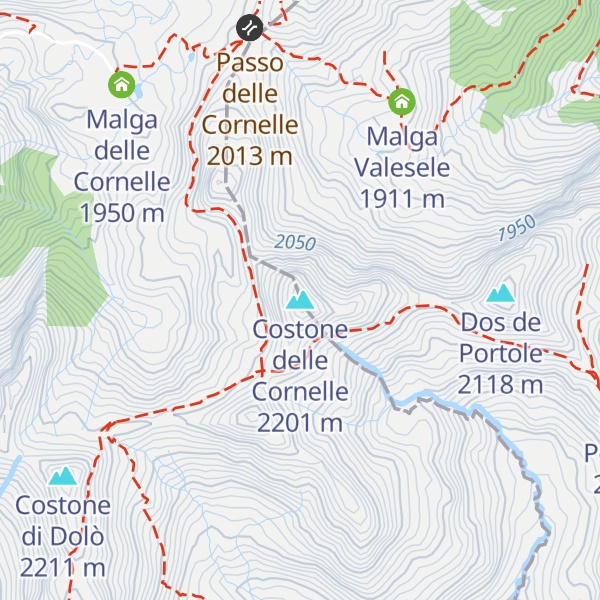 Map of Costone delle Cornelle