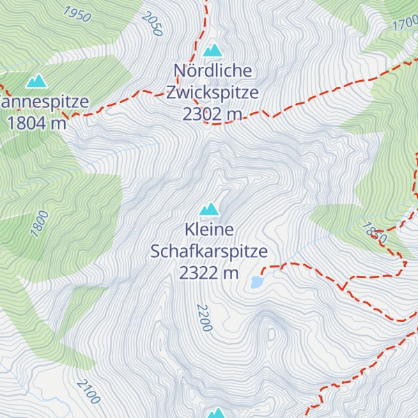 Map of Kleine Schafkarspitze