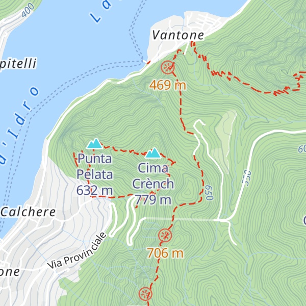 Map of Cima Crènch
