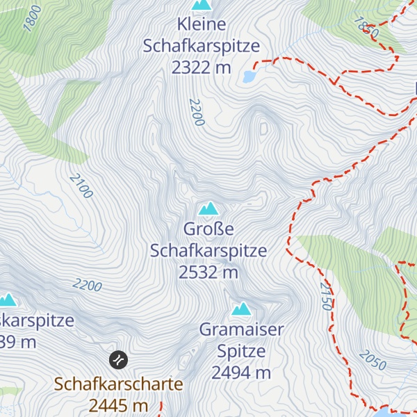 Map of Große Schafkarspitze