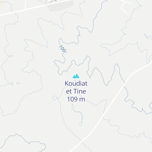 Map of Koudiat et Tine