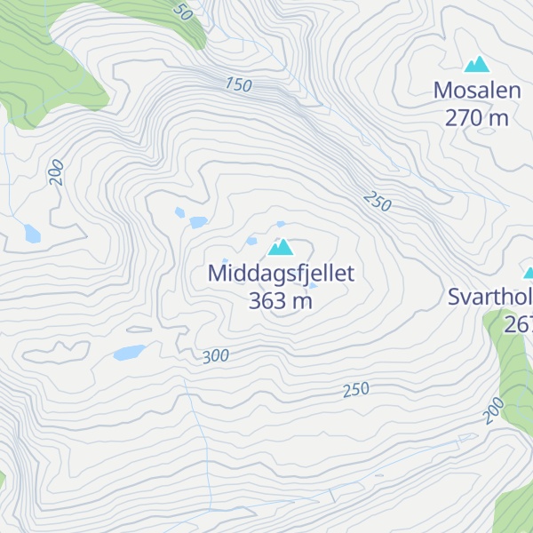 Map of Svartholfjellet