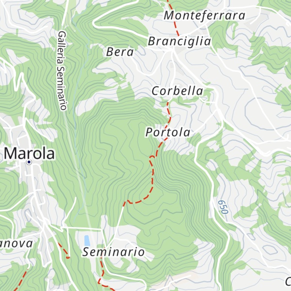 Map of Monte Portola