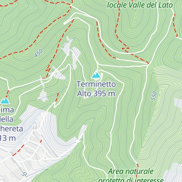 Map of Terminetto Basso