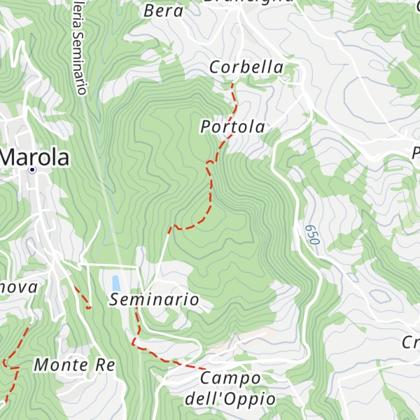 Map of Monte Le Borelle