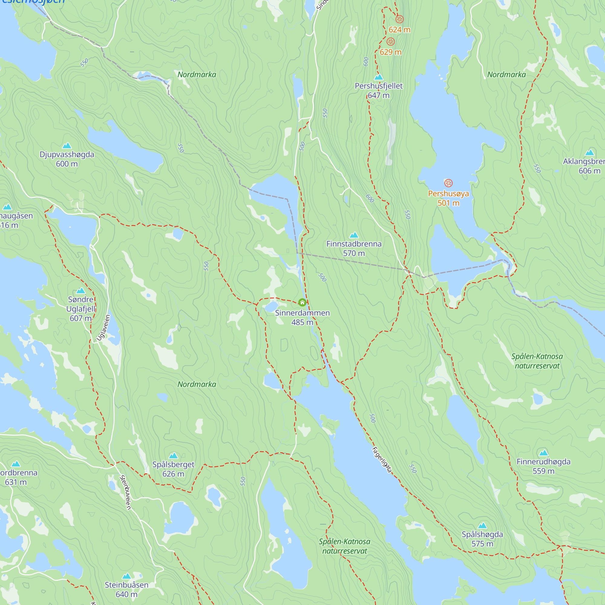 Sinnerdammen map