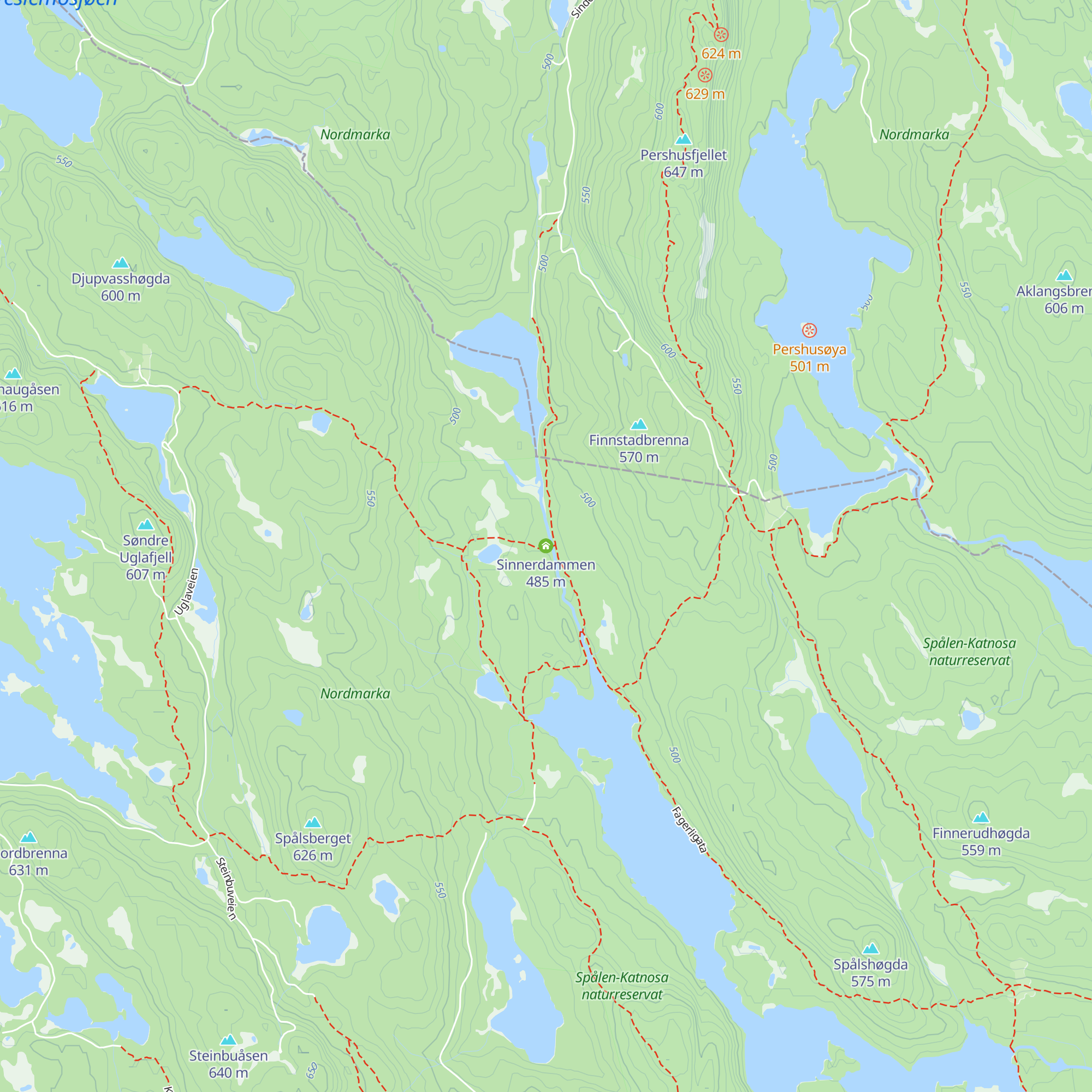 Sinnerdammen map