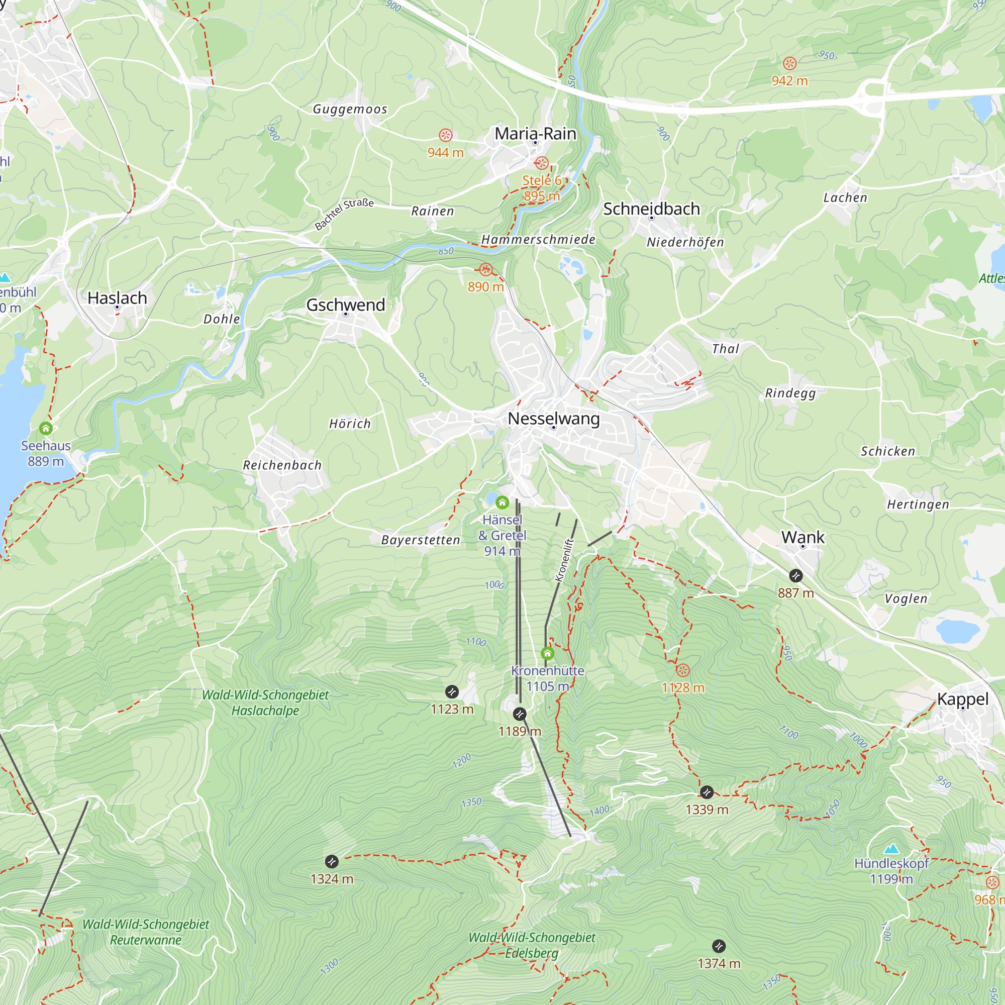 Hänsel & Gretel map