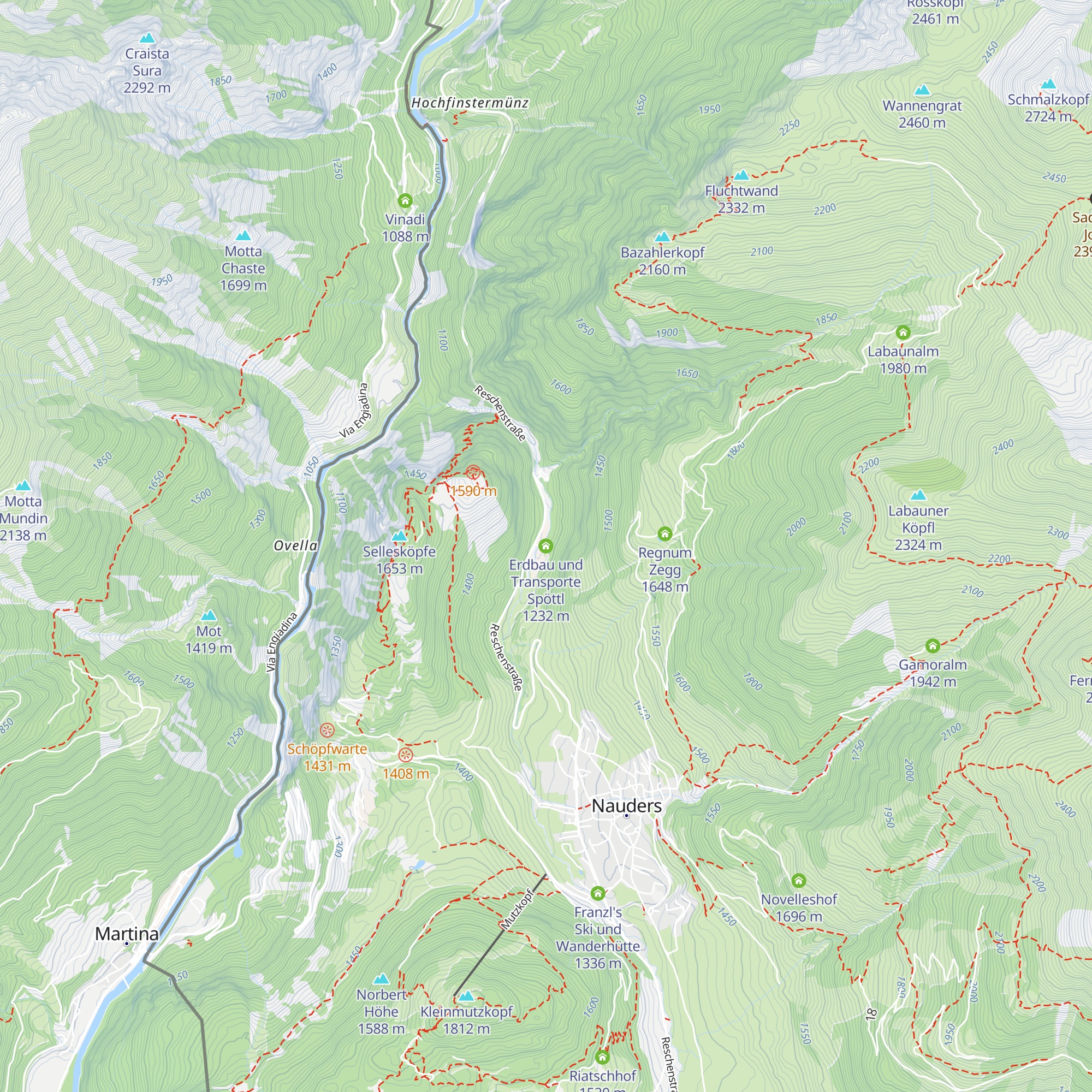 Erdbau und Transporte Spöttl map