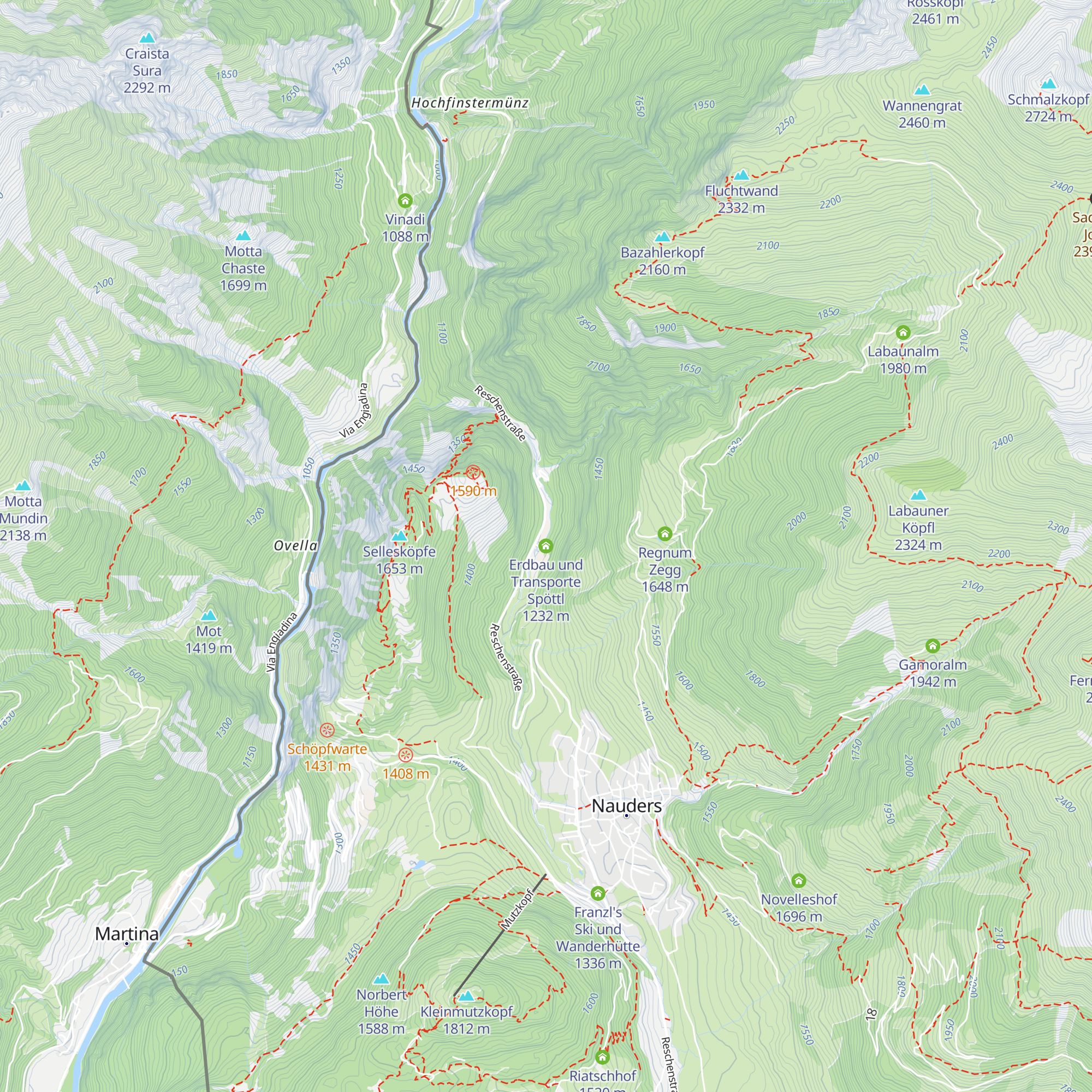 Erdbau und Transporte Spöttl map