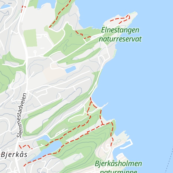 Map of Havneåsfjellet