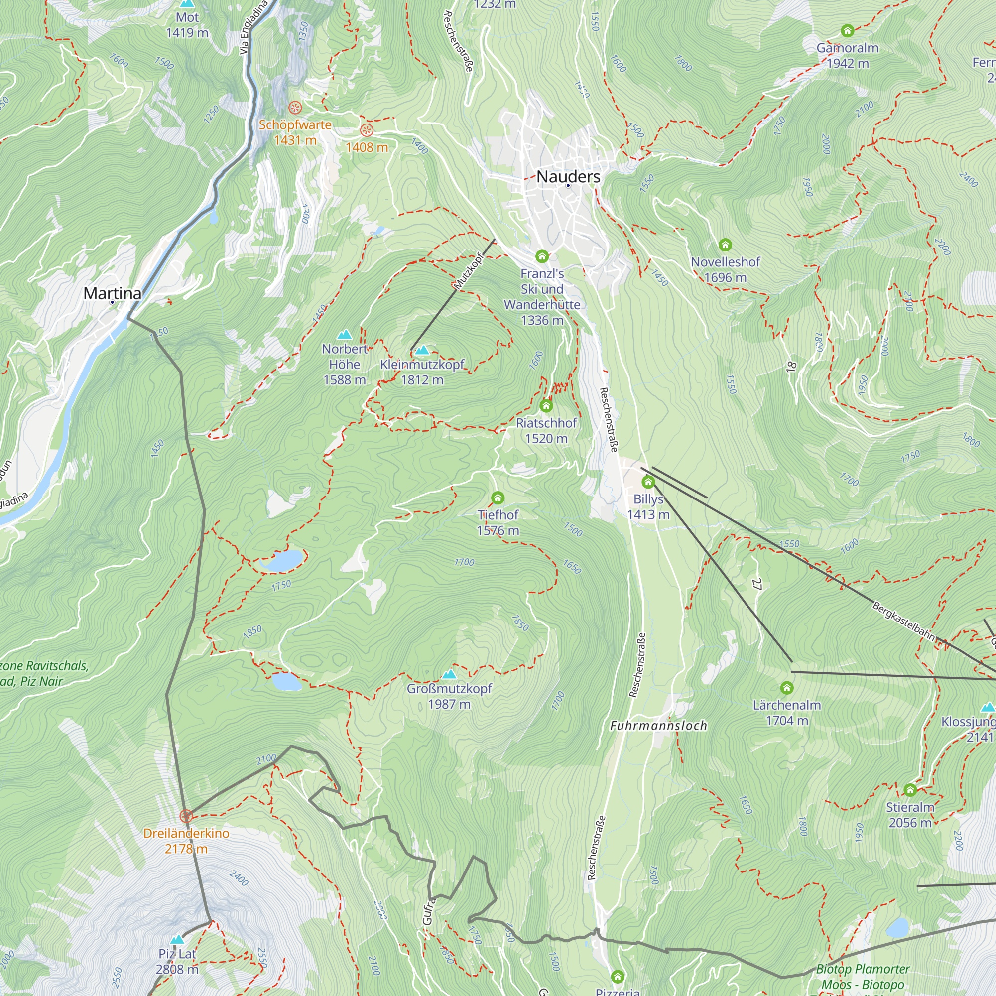 Tiefhof map