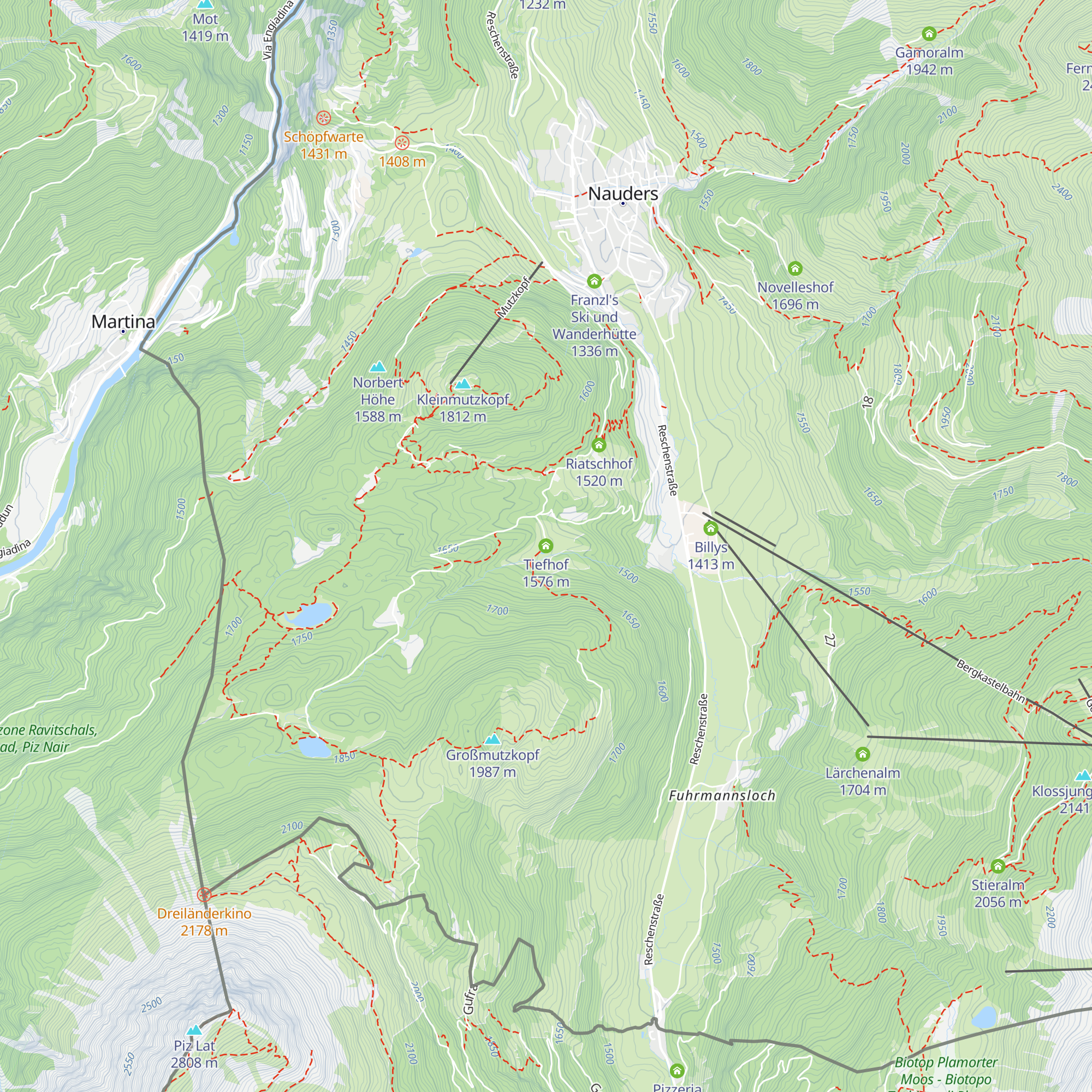 Tiefhof map