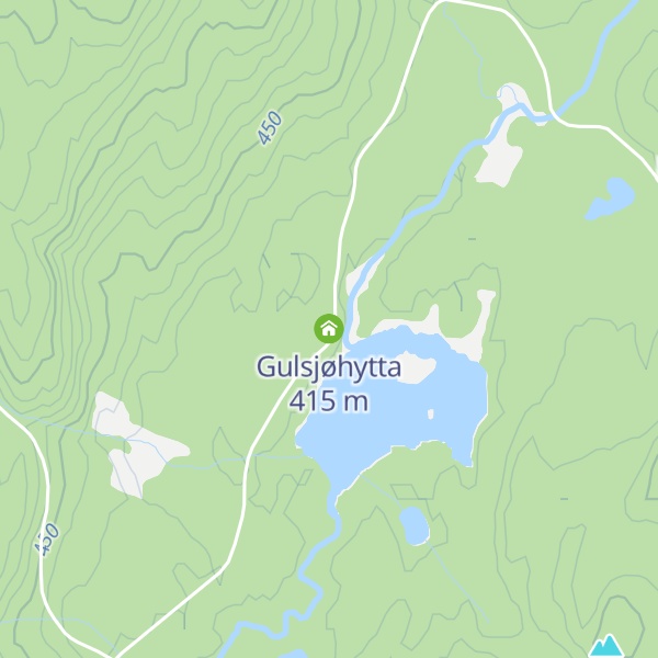 Map of Gulsjøhytta