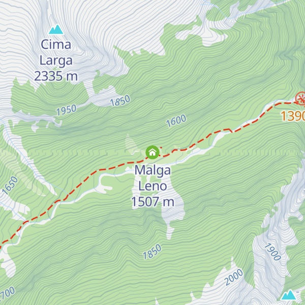 Map of Malga Leno