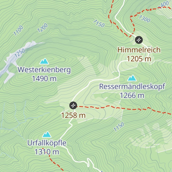 Map of Bärenmoosalpe