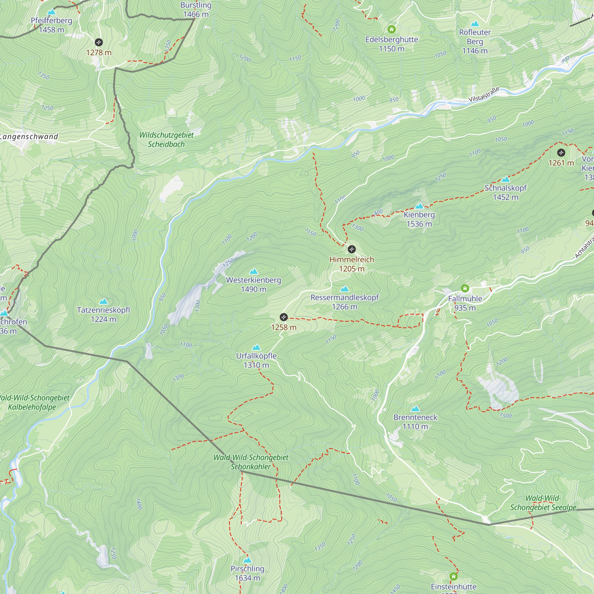 Bärenmoosalpe map