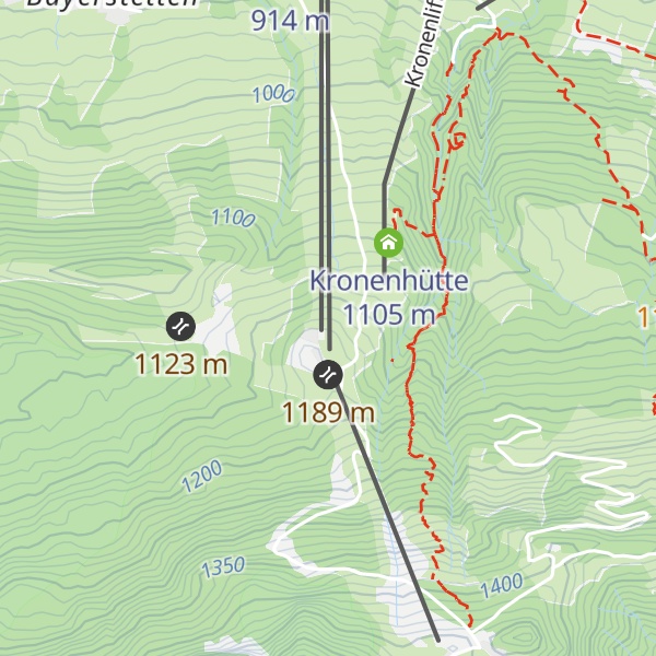 Map of Großer Schlepplift - Lifthäuschen