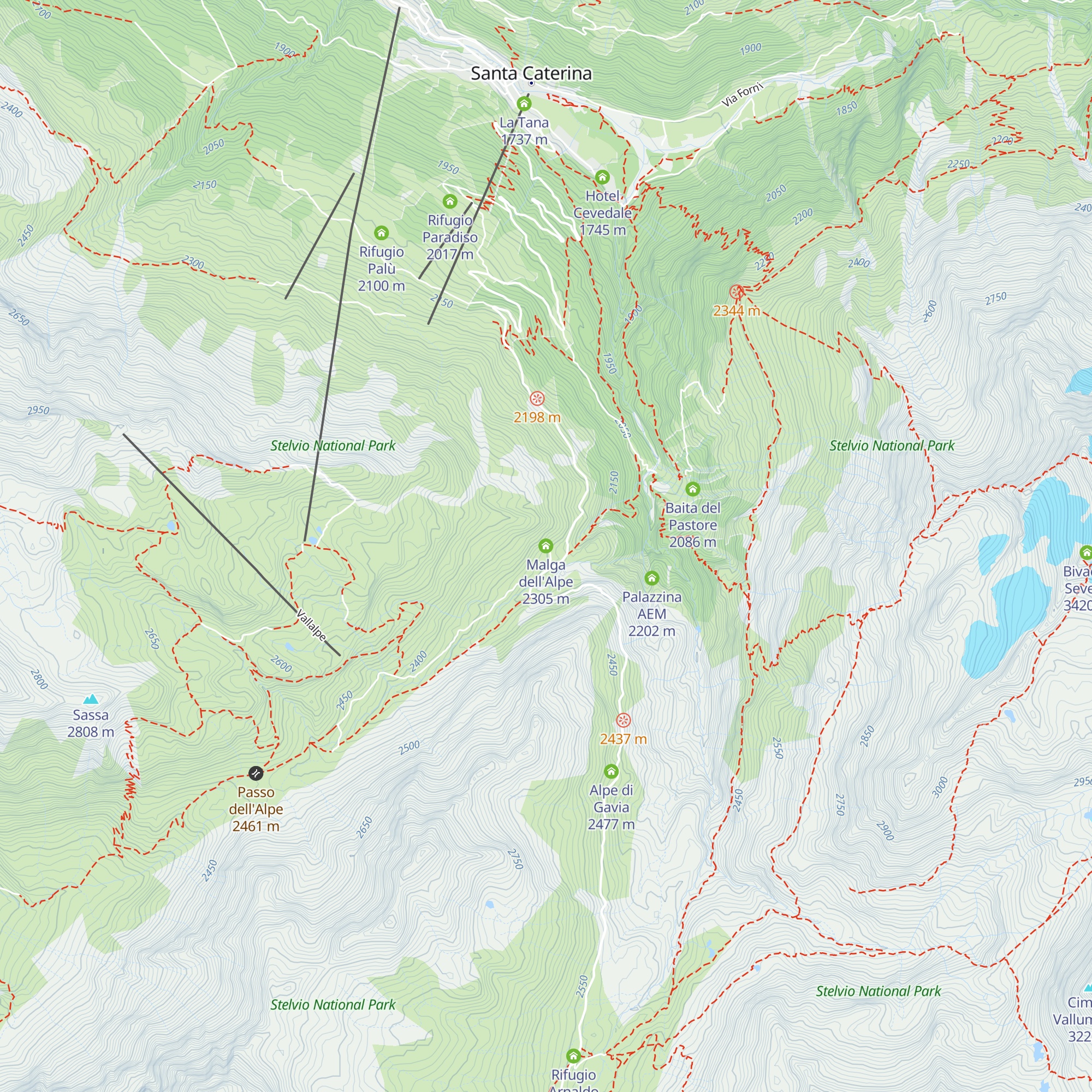 Malga dell'Alpe map