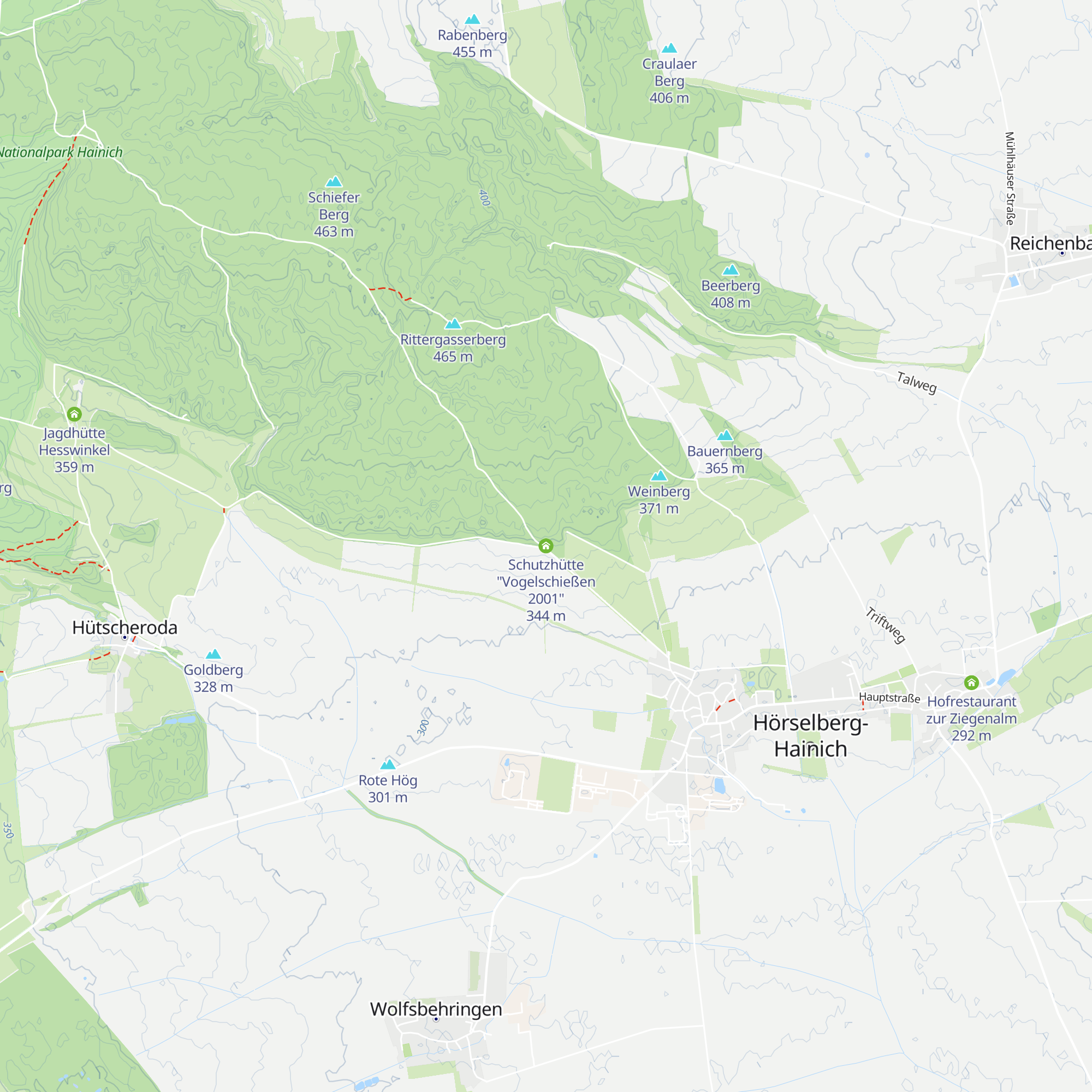 Schutzhütte "Vogelschießen 2001" map