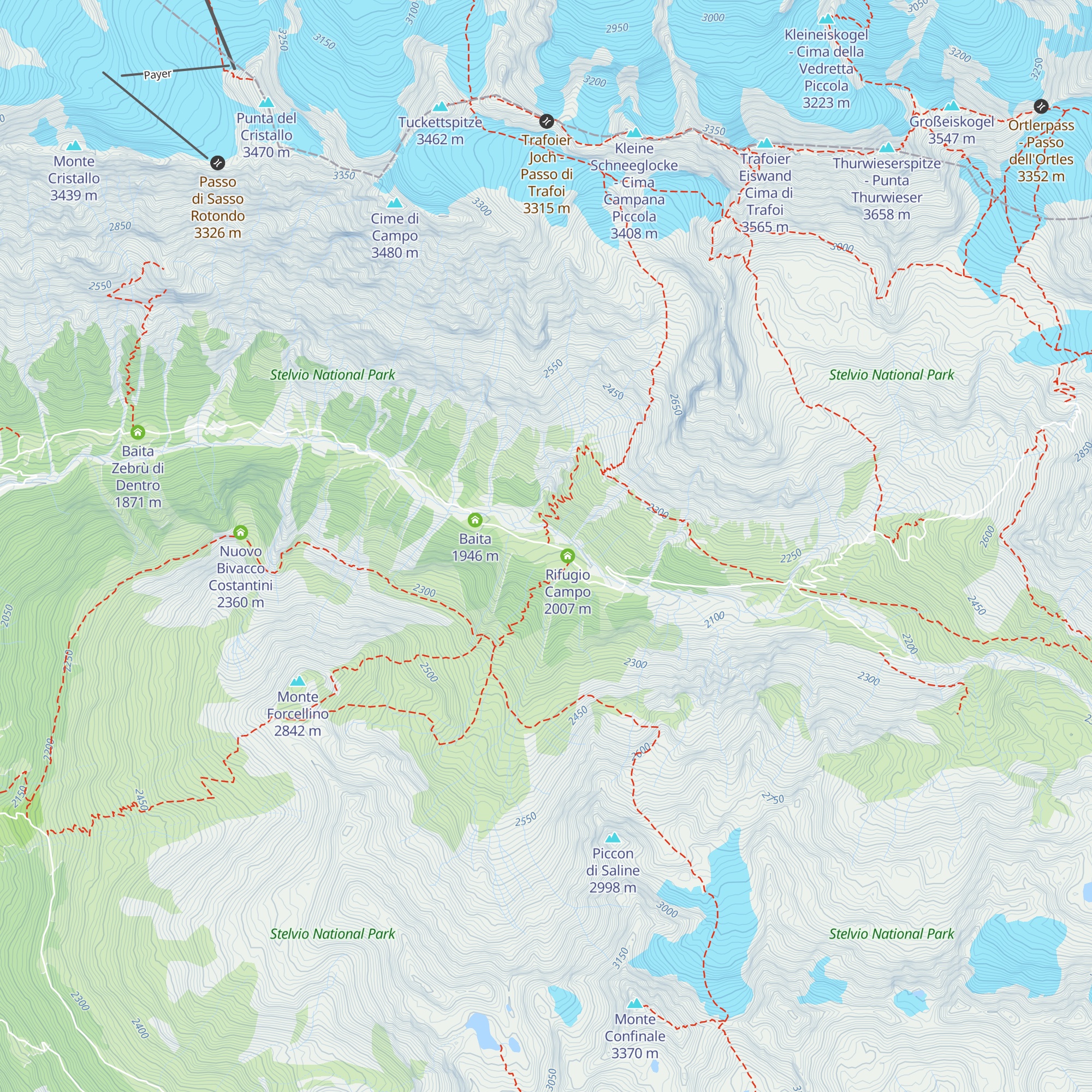 Rifugio Campo map