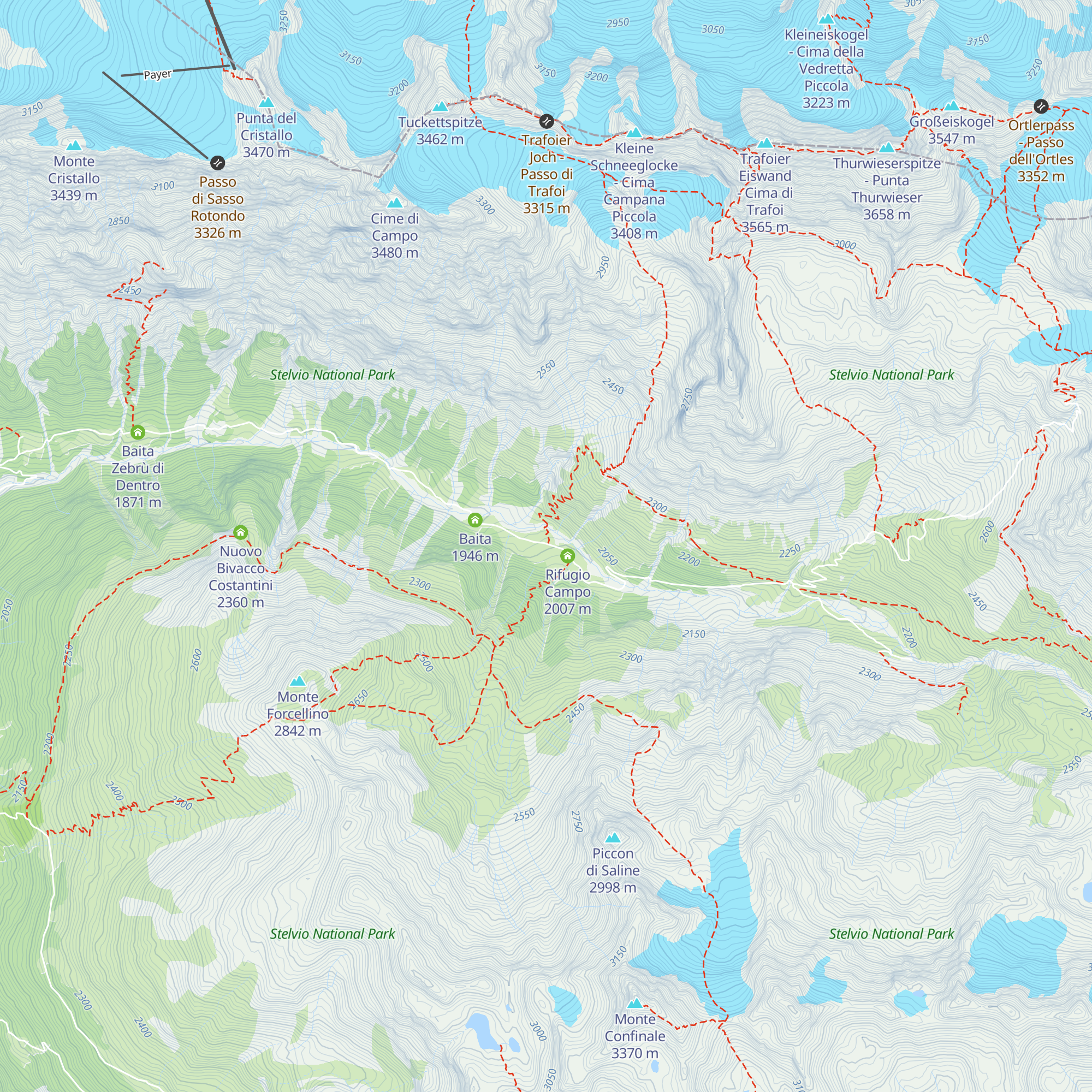Rifugio Campo map