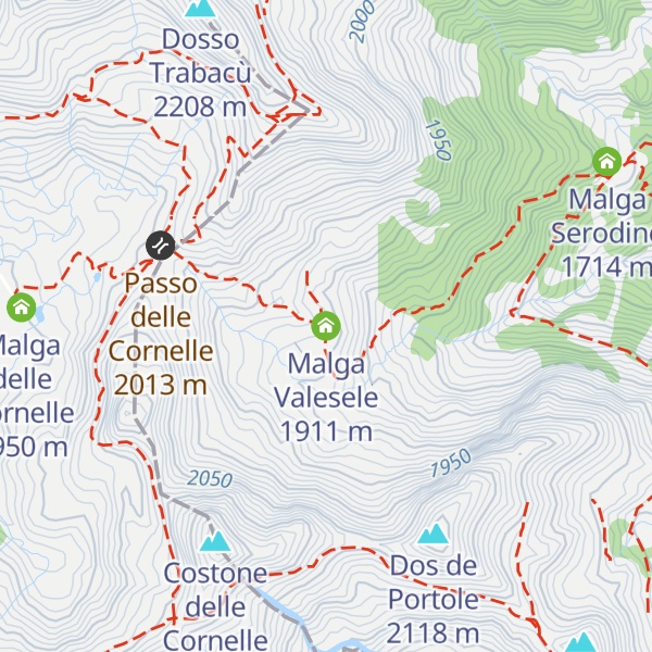 Map of Malga Valesele